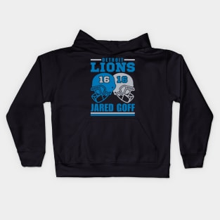 Detroit Lions Jared Goff 16 American Football Retro Kids Hoodie